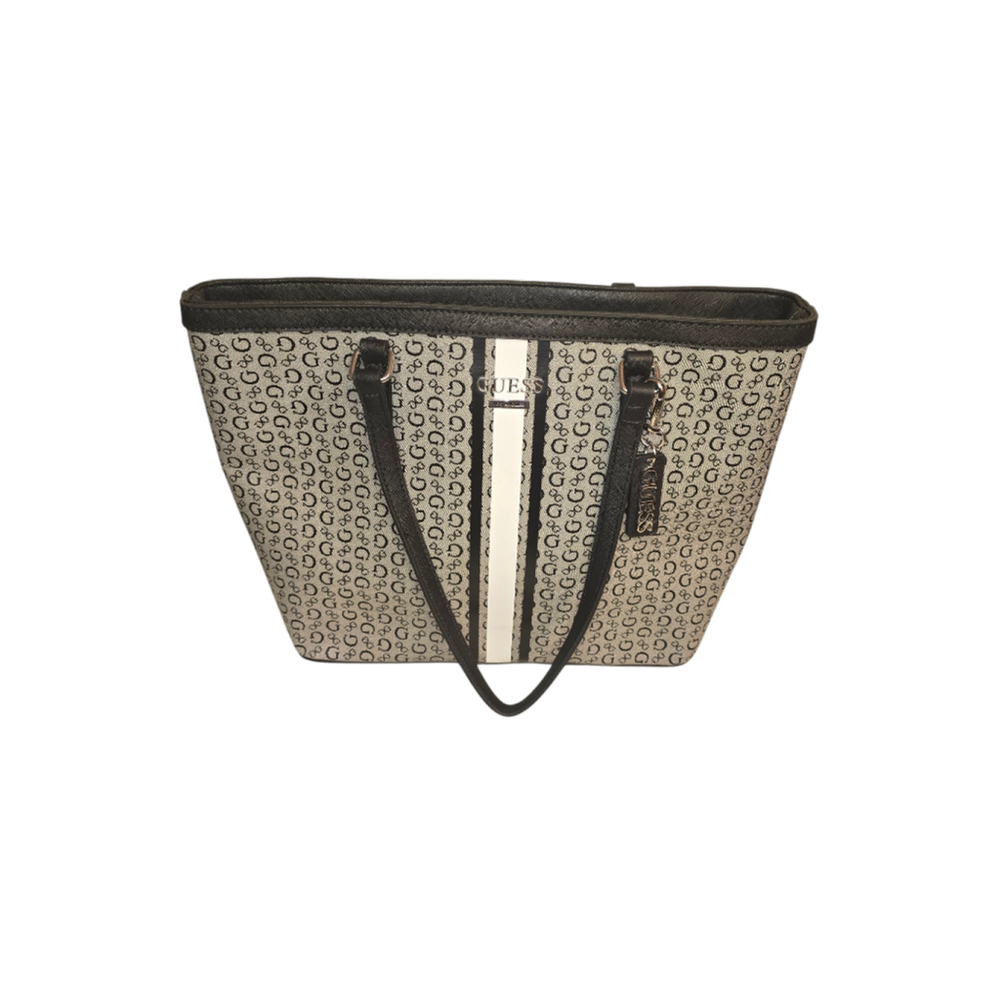 Guess Women's Tote Bag Grey, White & Black One Size